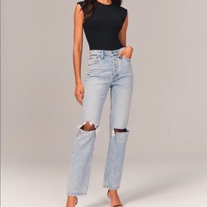 Abercrombie High Rise Dad Jeans NWOT